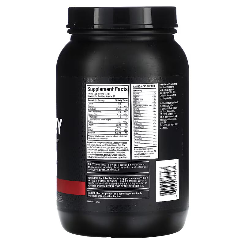 MuscleTech, IsoWhey, 100% Whey Protein Isolate