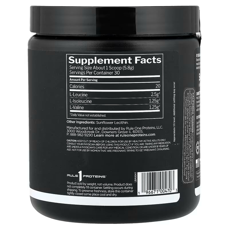 Rule One Proteins, BCAA, Unflavored