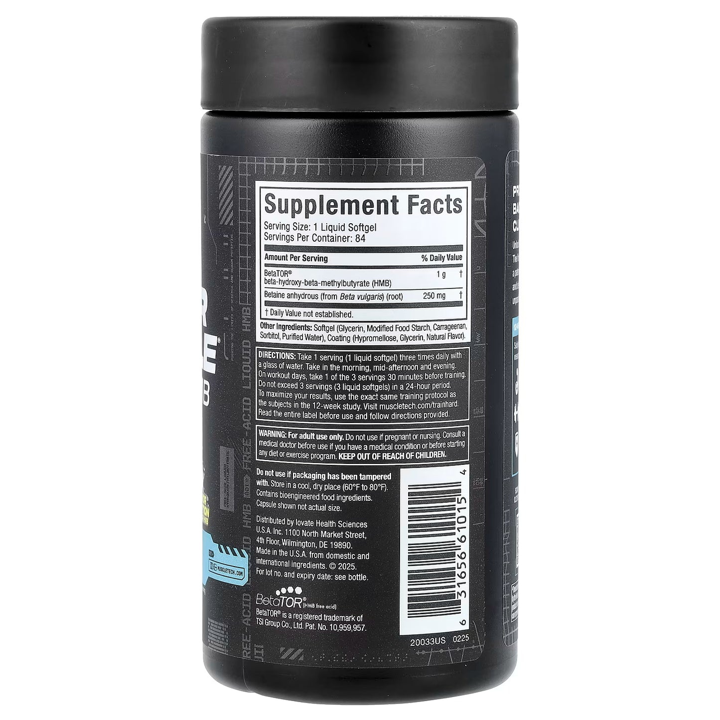 MuscleTech, Clear Muscle®, Liquid HMB