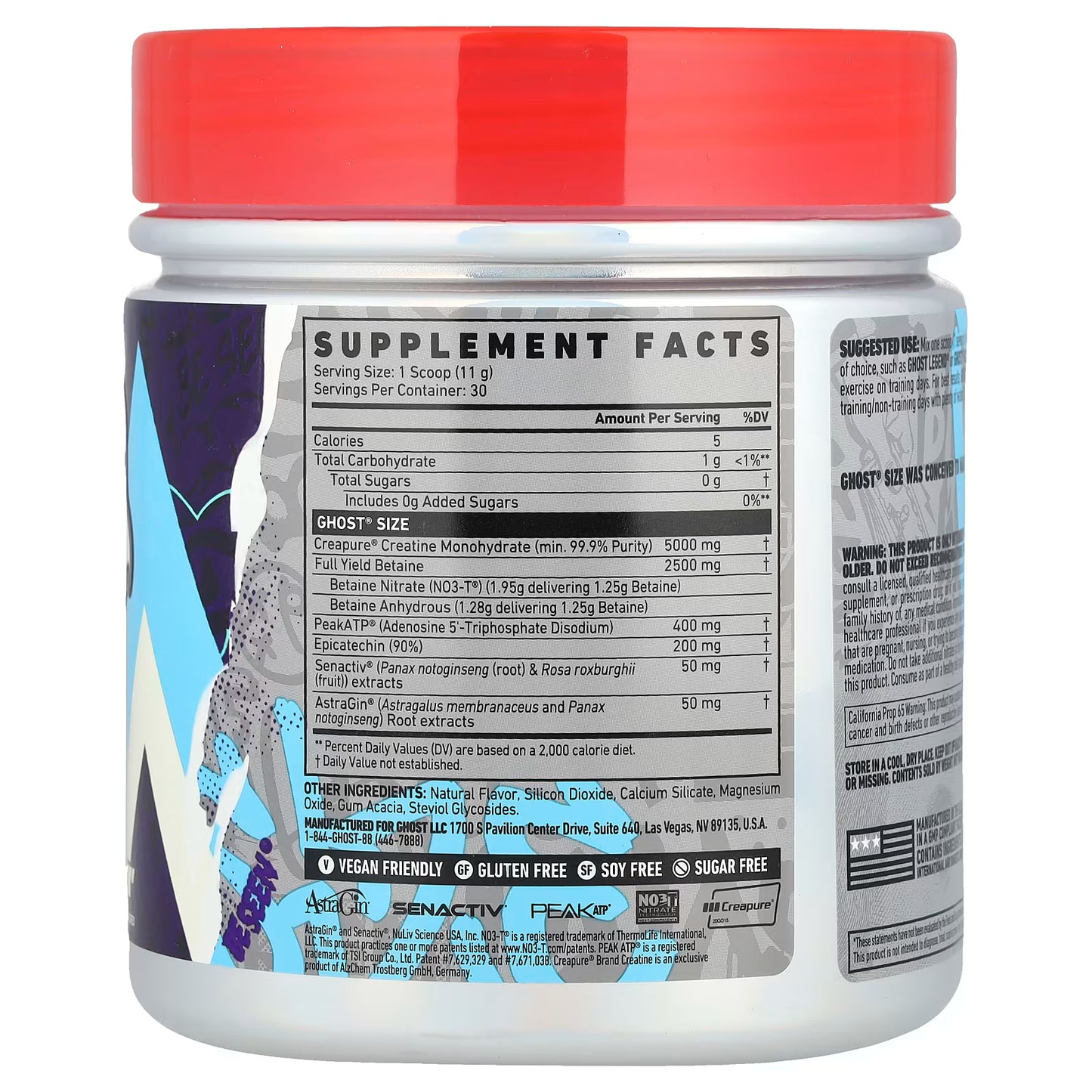Ghost, Size, Muscle Builder, 'Natty', 11.6 oz (330 g)