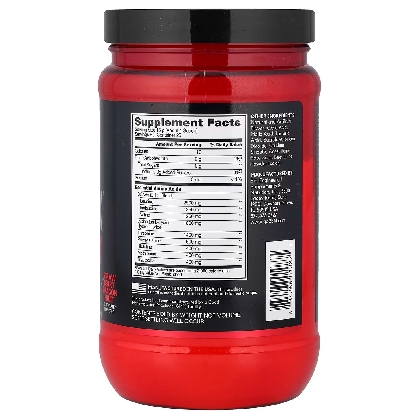 BSN, AminoX®, EAAs, Strawberry Dragon Fruit, 13.2 oz (375 g)