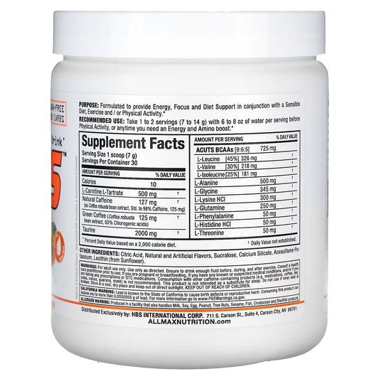 ALLMAX, ACUTS™, Amino-Charged Energy Drink