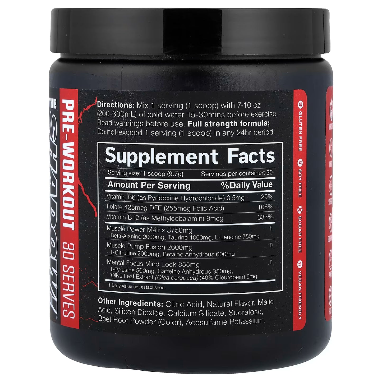 JNX Sports, The Shadow!®, Pre-Workout, Watermelon, 10.3 oz (291 g)