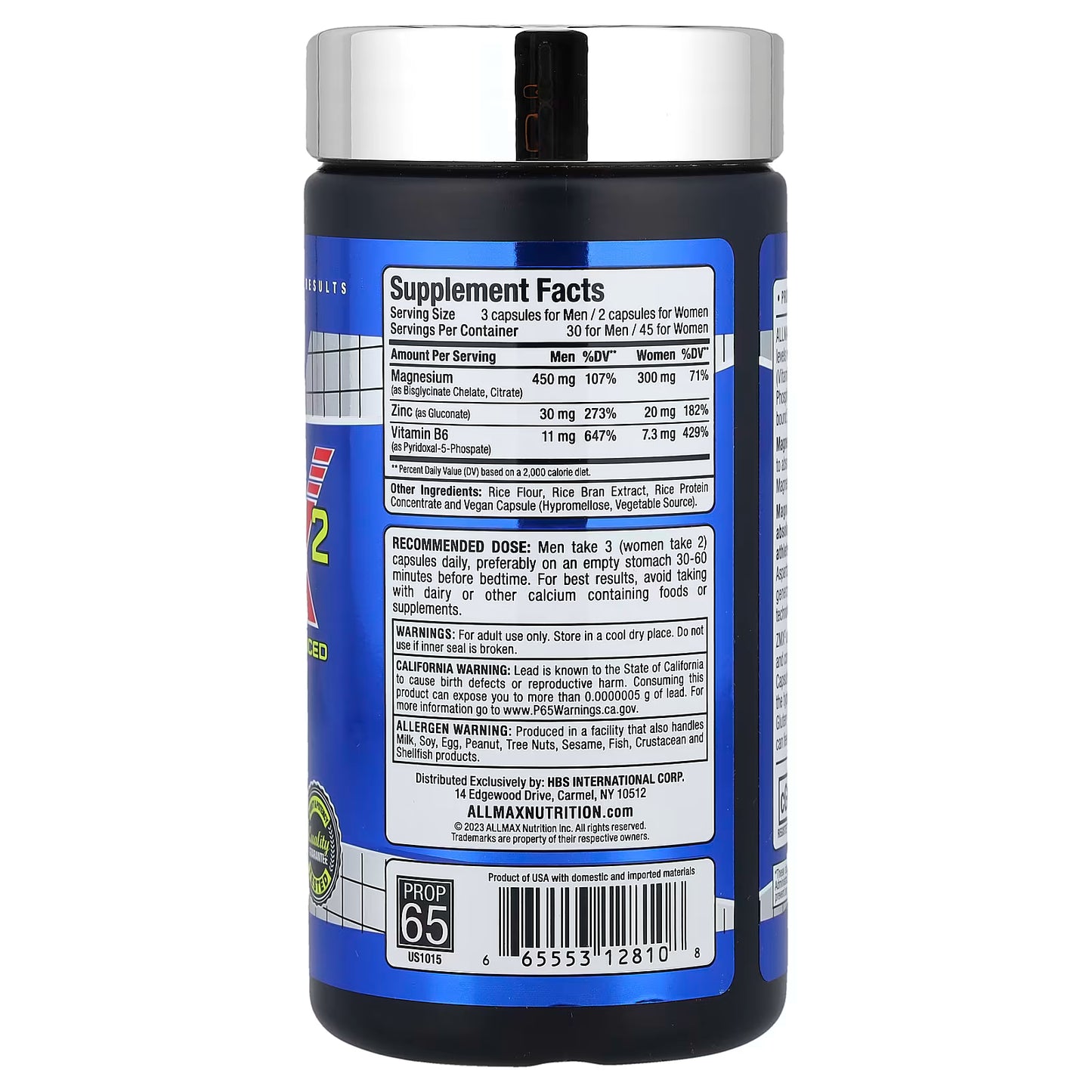 ALLMAX Essentials - ZMX² ADVANCED (90 Capsules)