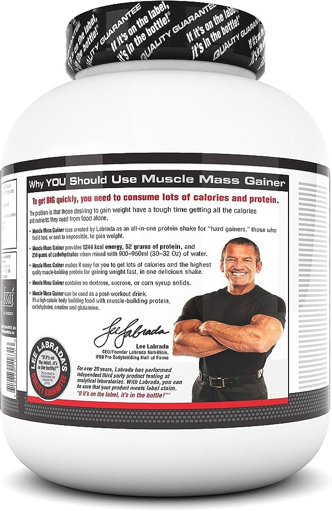 Labrada Muscle Mass Gainer Powder for Adults Post-Workout
