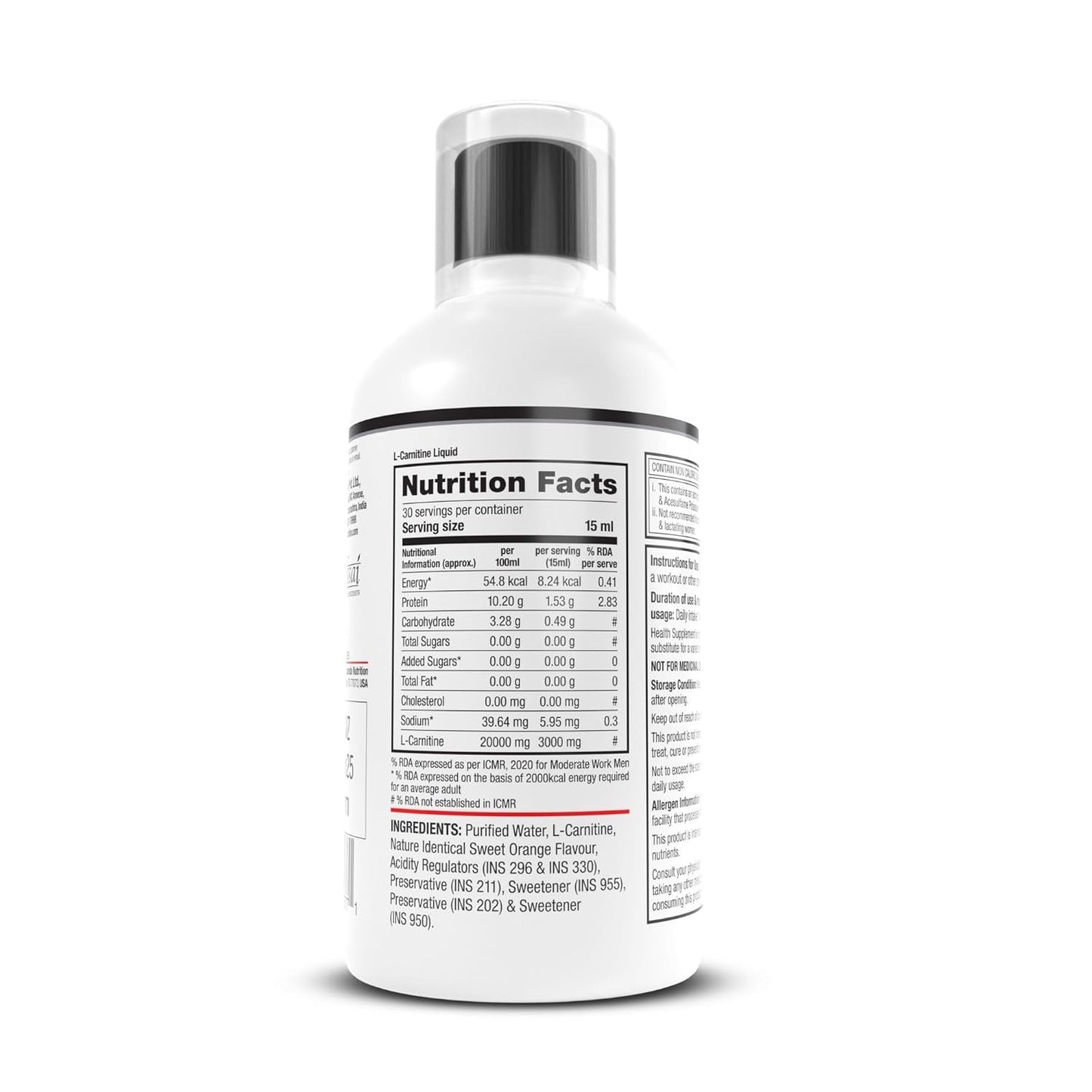 Labrada L-Carnitine 450 Ml |3000 Mg Liquid Amino Acid With 0 G Sugar