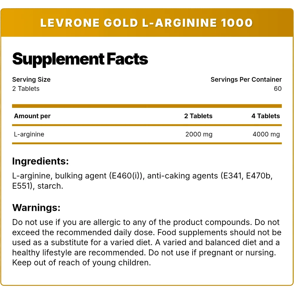 Kevin Levrone Gold L-Arginine 1000 (120 tablets)