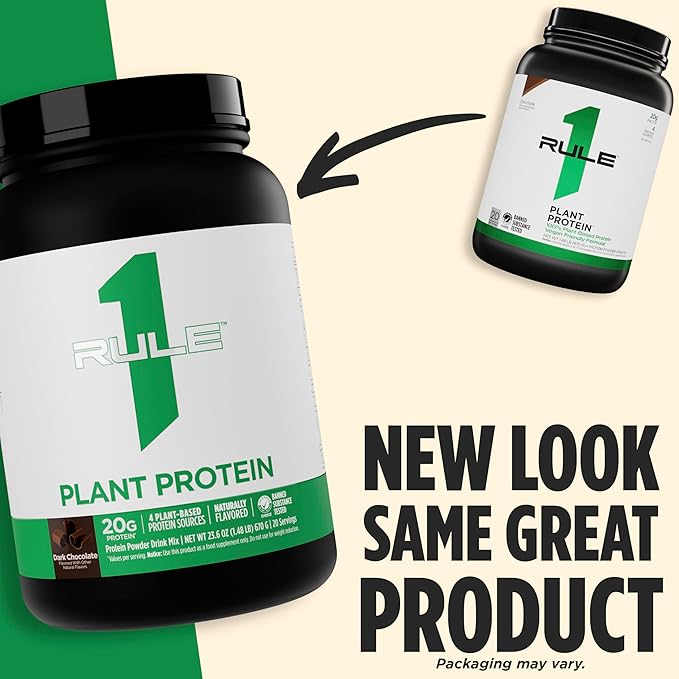 Rule One R1 Plant Protein - Dark Chocolate Flavor (20 Servings / 670g)