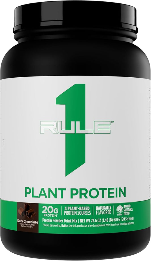 Rule One R1 Plant Protein - Dark Chocolate Flavor (20 Servings / 670g)