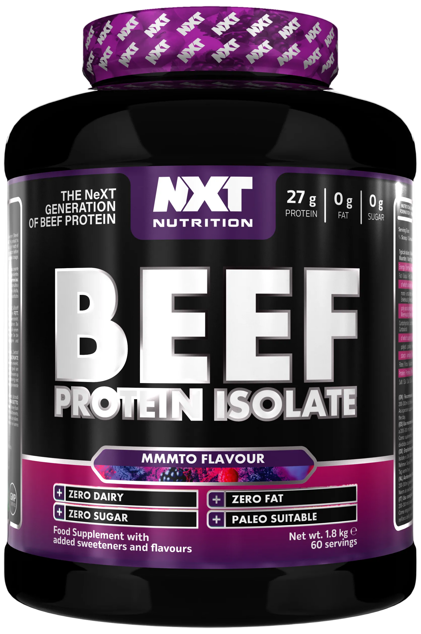 NXT Nutrition Beef Protein Isolate - 1.8kg