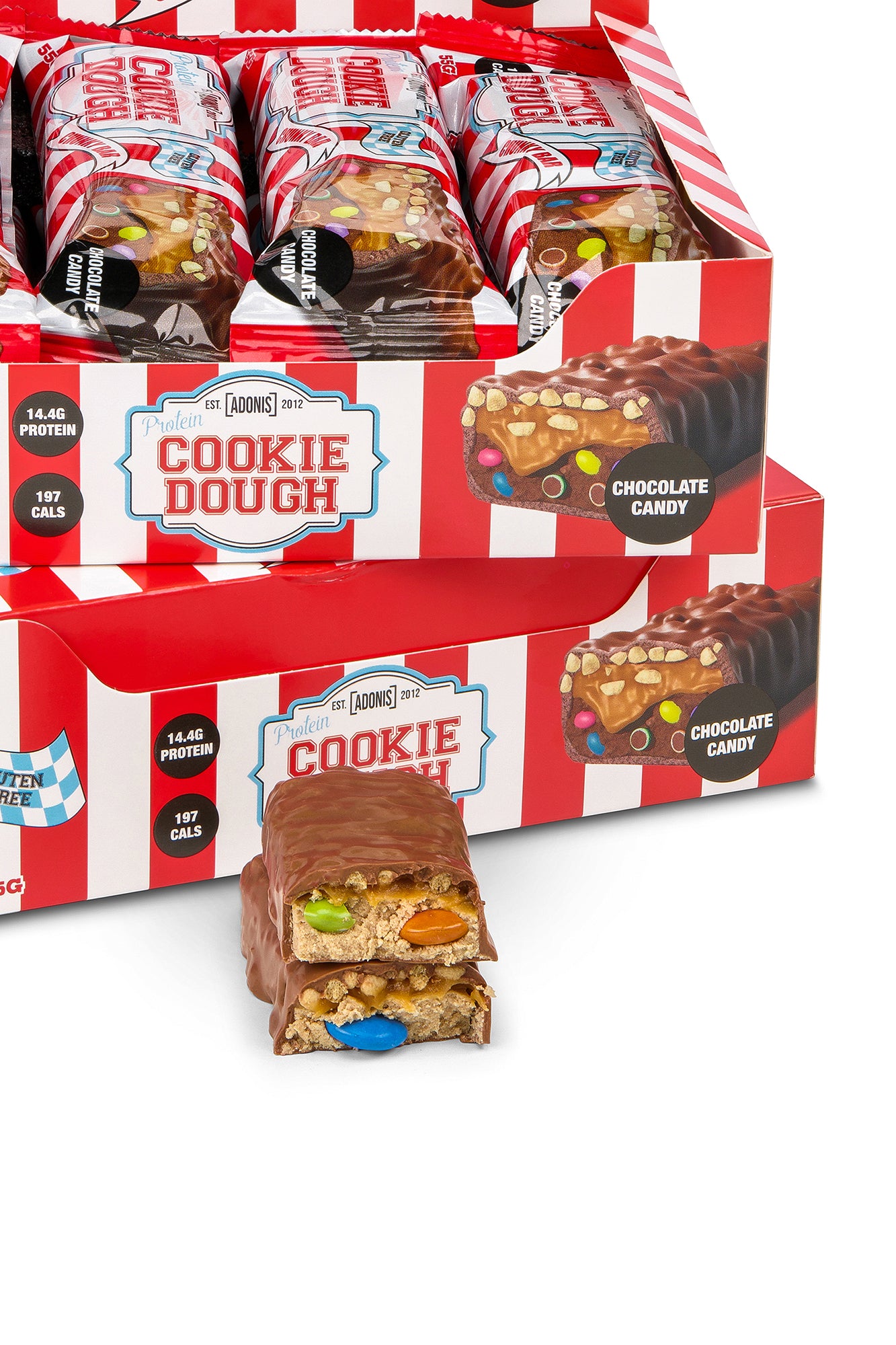 Adonis Gear Protein Cookie Dough Chunky Bar 55g