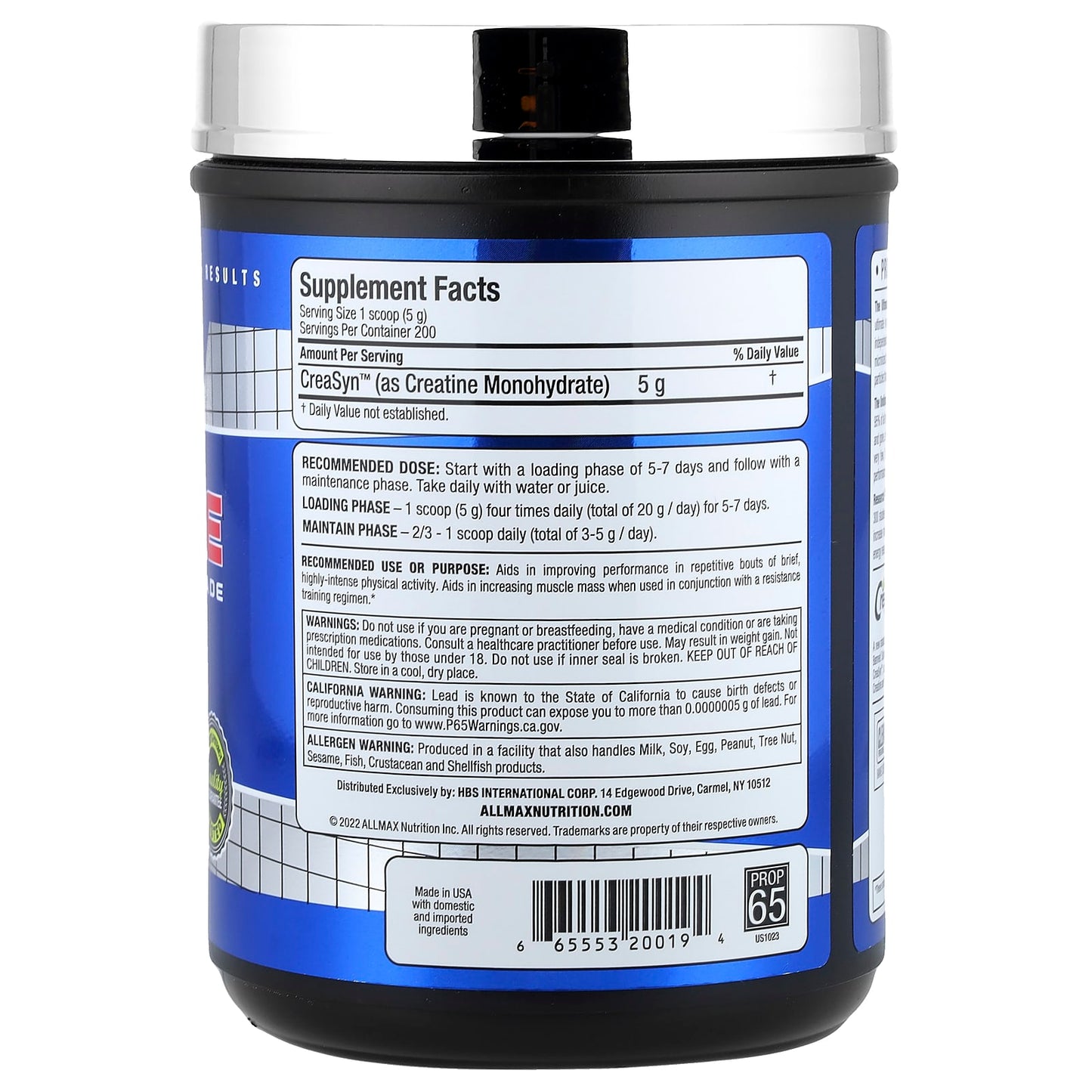 ALLMAX, Creatine, Pharmaceutical Grade, Unflavored