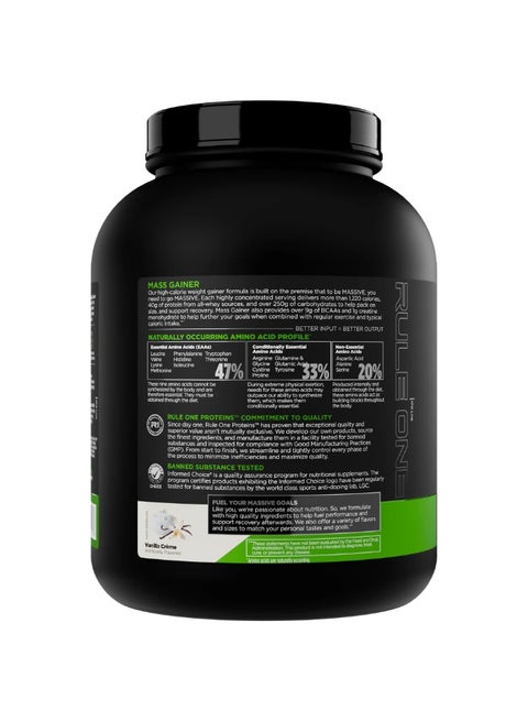 Rule One R1 Mass Gainer - Chocolate Fudge Flavor (2.60 kg / 8 Servings)
