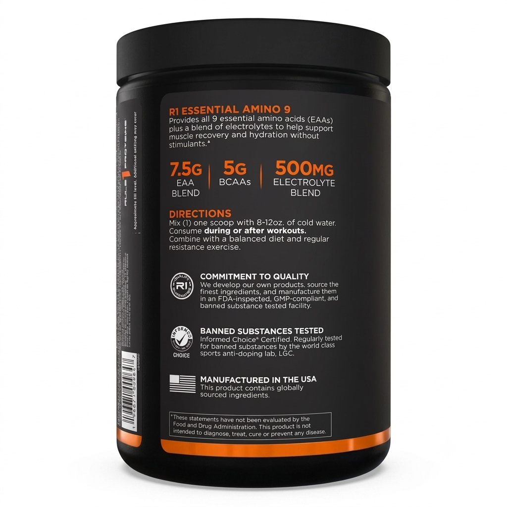 Rule One R1 Essential Amino 9 - Fruit Punch Flavor (30 Servings)