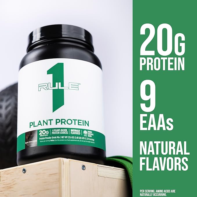 Rule One R1 Plant Protein - Dark Chocolate Flavor (20 Servings / 670g)