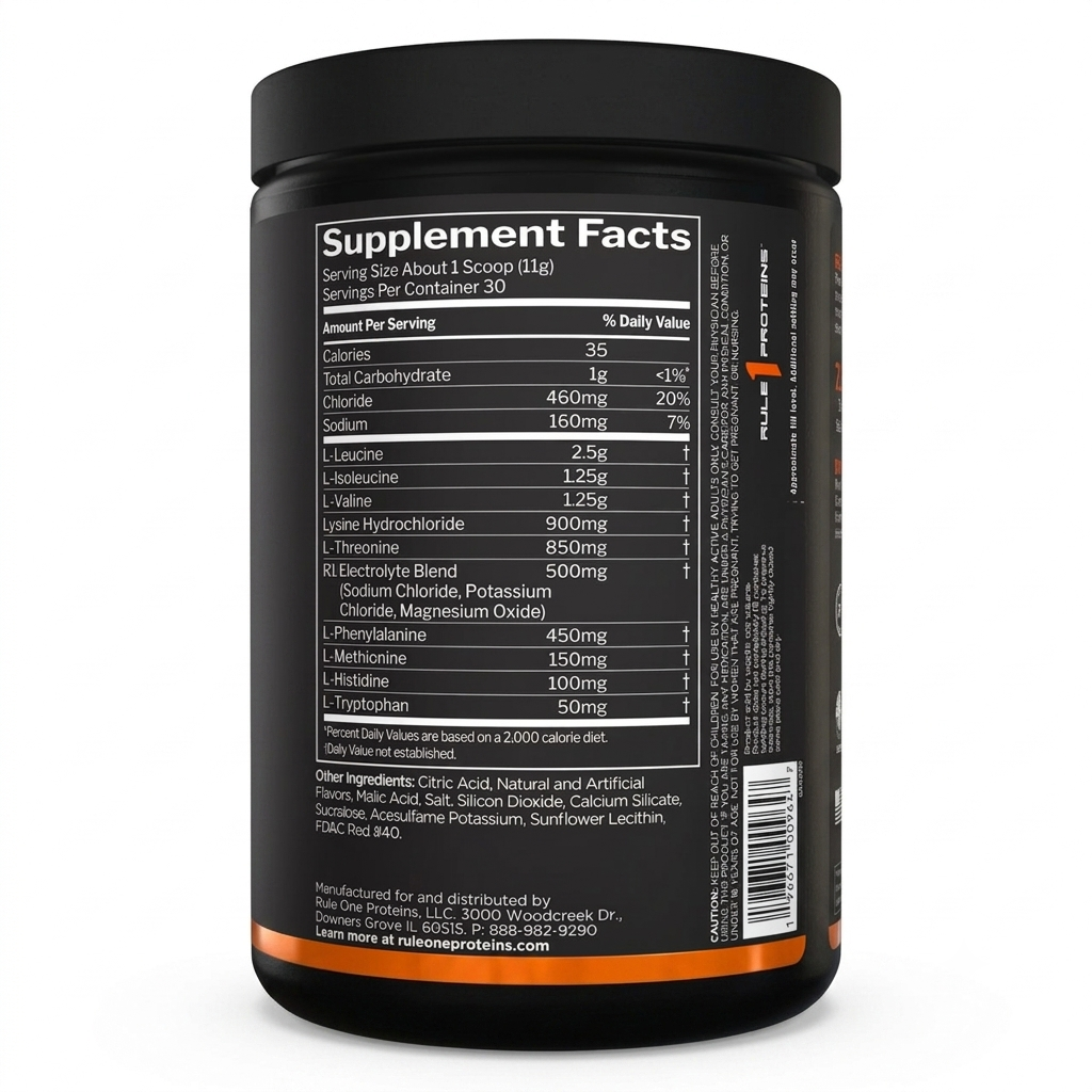 Rule One R1 Essential Amino 9 - Fruit Punch Flavor (30 Servings)