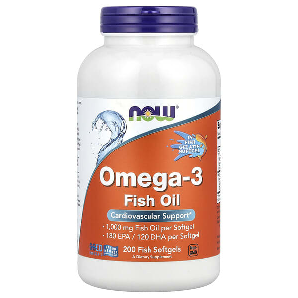 Now Foods Omega-3 Fish Oil 1,000 mg